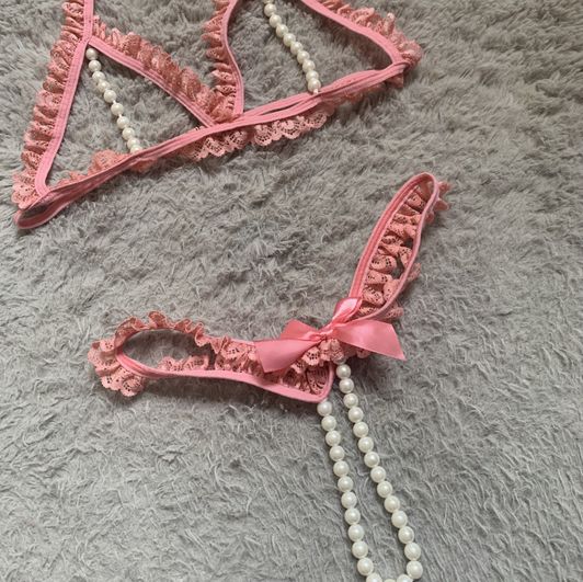 Pink Set with Pearls