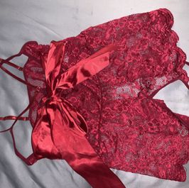 Red Bow Tie Lingerie