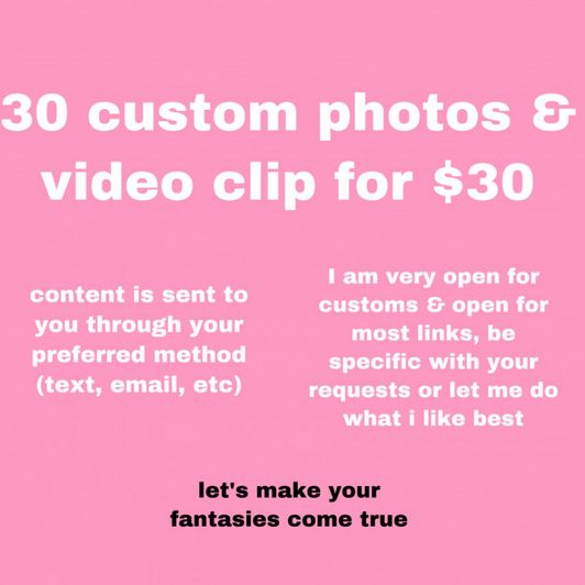 30 custom photos for 30