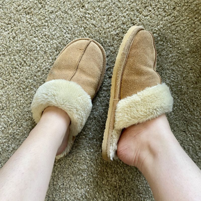 stinky worn slippers