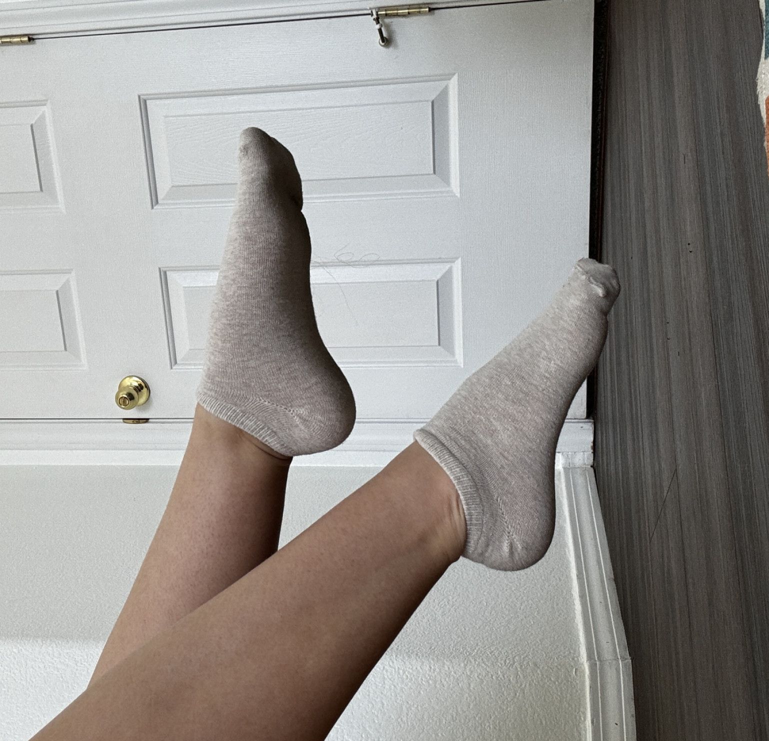 free shipping: tan ankle socks