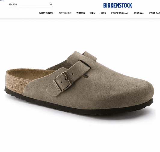 birthday present! taupe birkenstock bostons