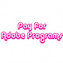 Pay for Adobe Programs