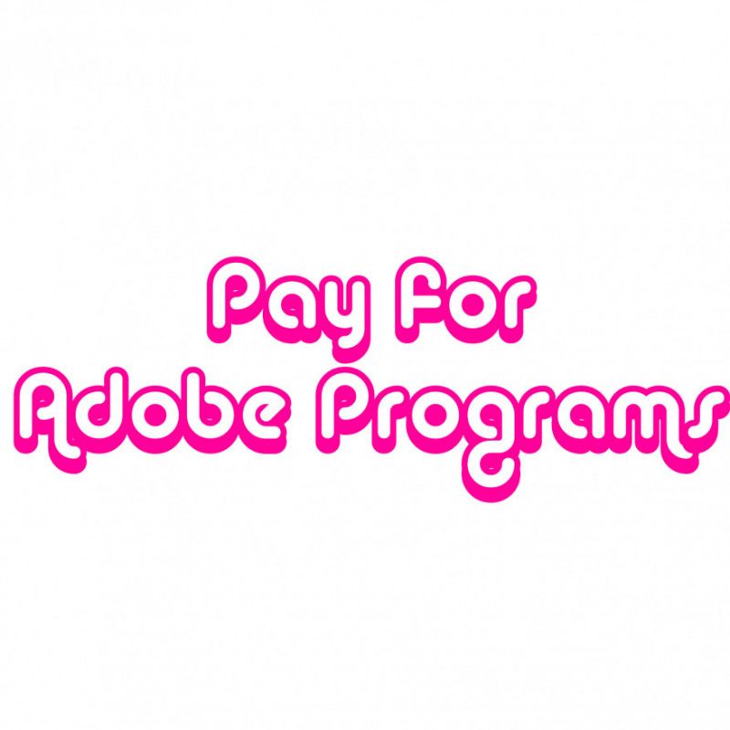 Pay for Adobe Programs