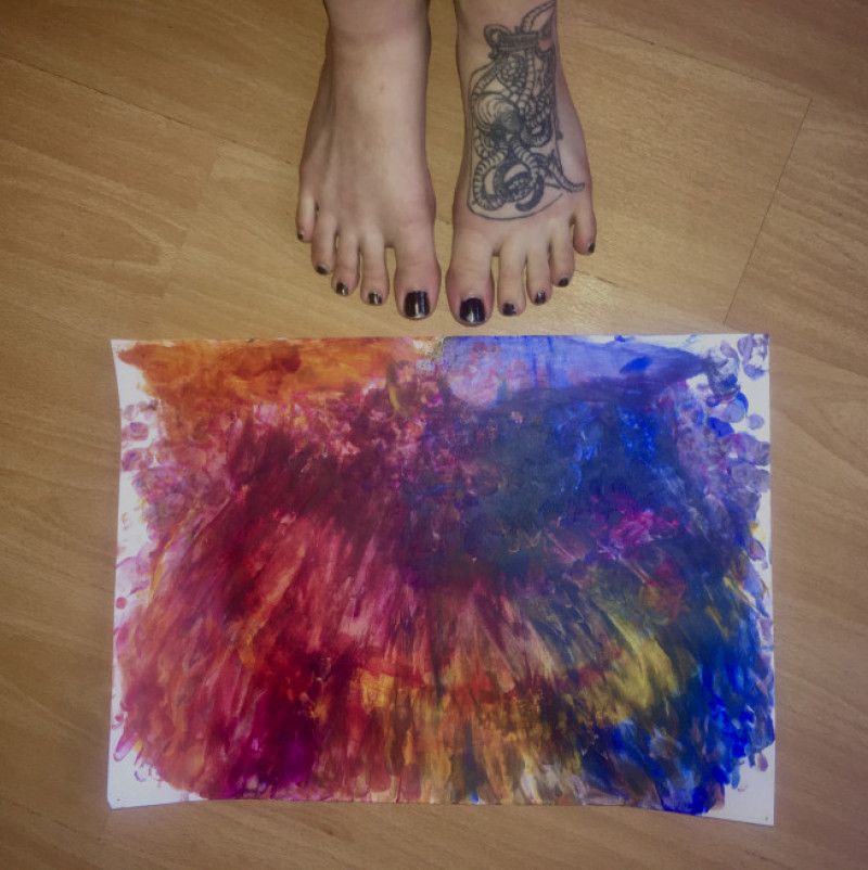 Foot Made Painting