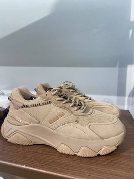 beige sneakers