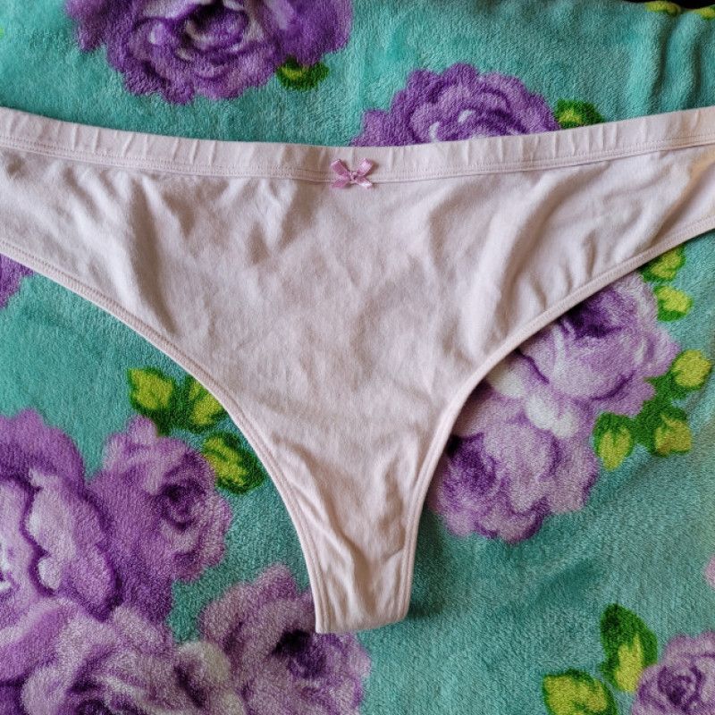 Light Pink Cotton Thong