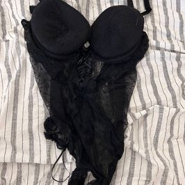 Black lace bodysuit