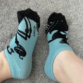 Black And Blue Socks