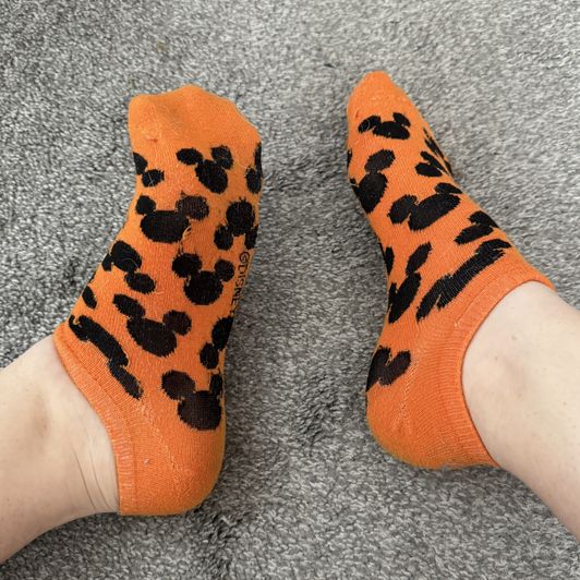 Orange And Black Socks