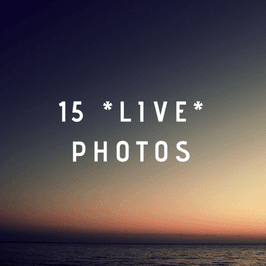 Take 15 photos right now!