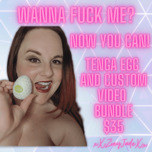 Wanna fuck me now you can! Tenga egg with video