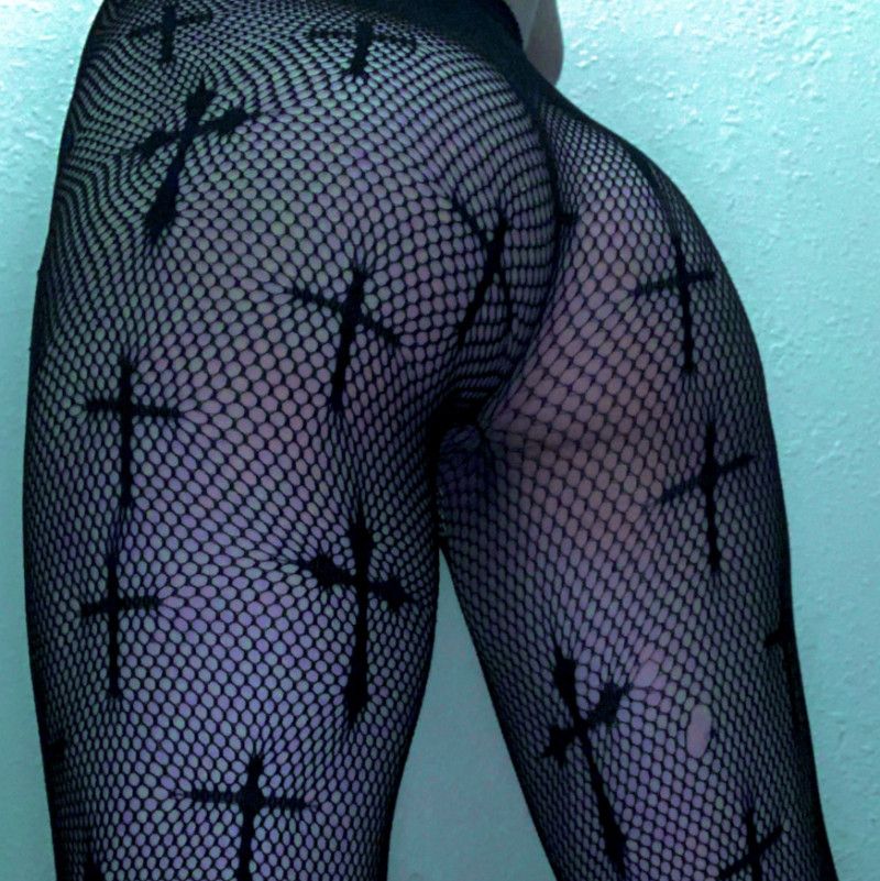 My Favorite fishnets with crosses