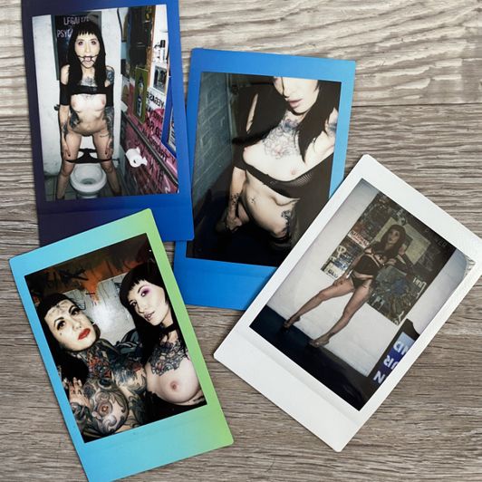 4 Polaroids Signed by me