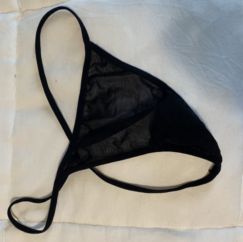 Black mesh Gstring