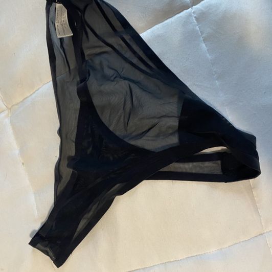Black mesh Thong panties
