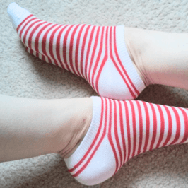 Red Striped Socks