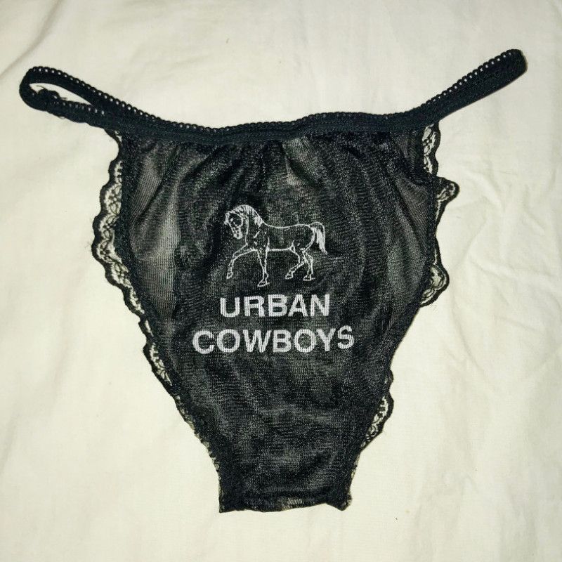 Urban Cowboy Black Mardi Gras Panties