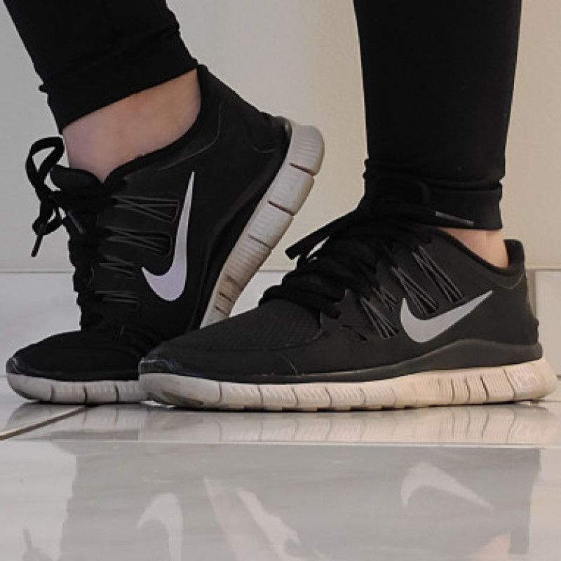 Black and white Nikes