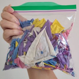 Bag of popped balloons