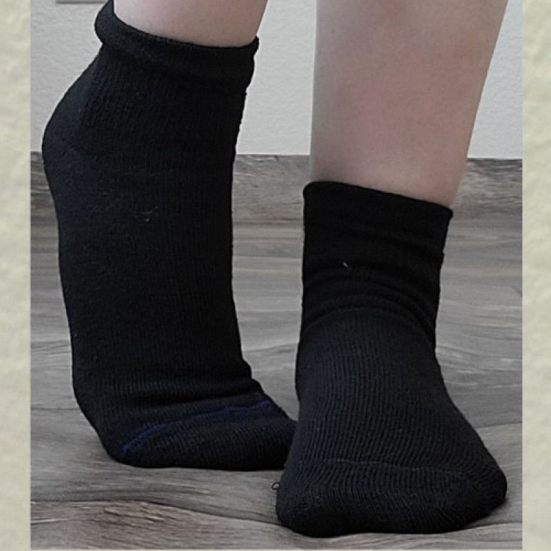 Black boot socks