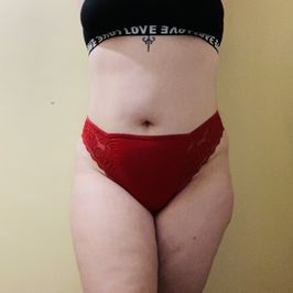 Lace Red Panties