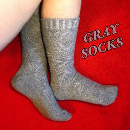 Gray Knit Socks