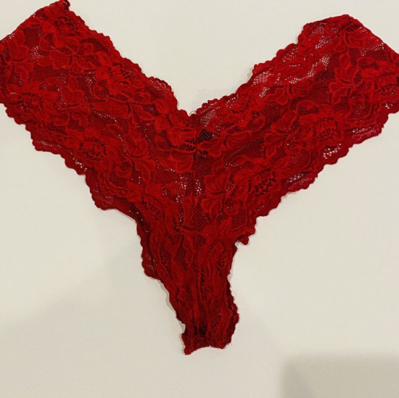 DIRTY red lace panty