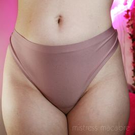 Mauve Nylon Thong