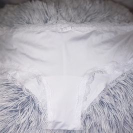 white silk panties