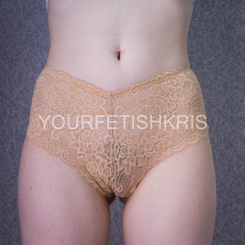 BEIGE LACE PANTIES SHORTS