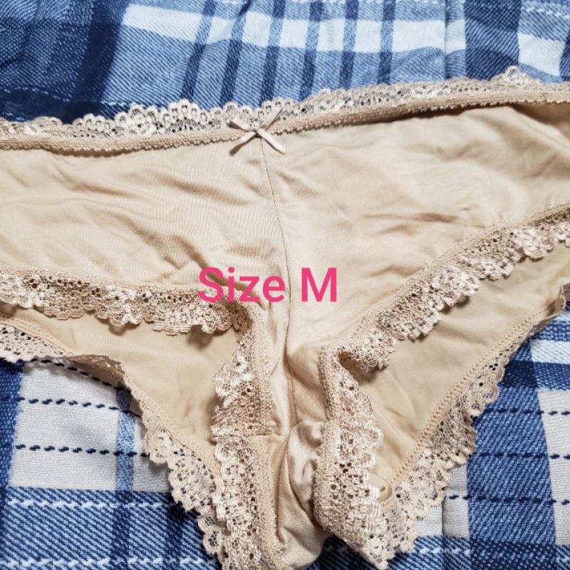 Beige silk panties