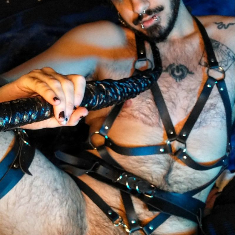 Kinky Trans Guy shows off his new Whip