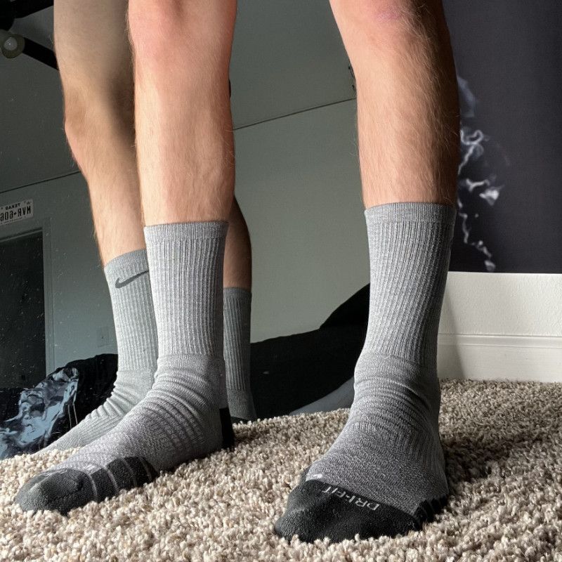 Grey Nike Socks