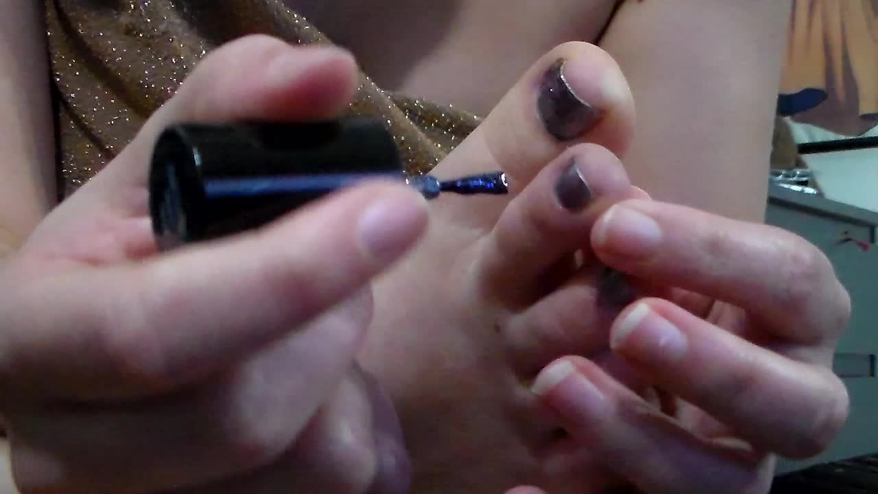 Painting My Toenails As You Stroke It