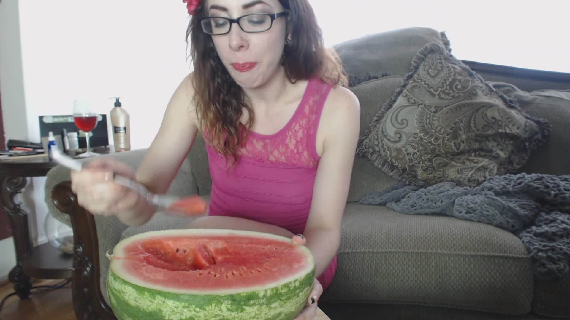 Sammy Eats Half a Watermelon all at Once