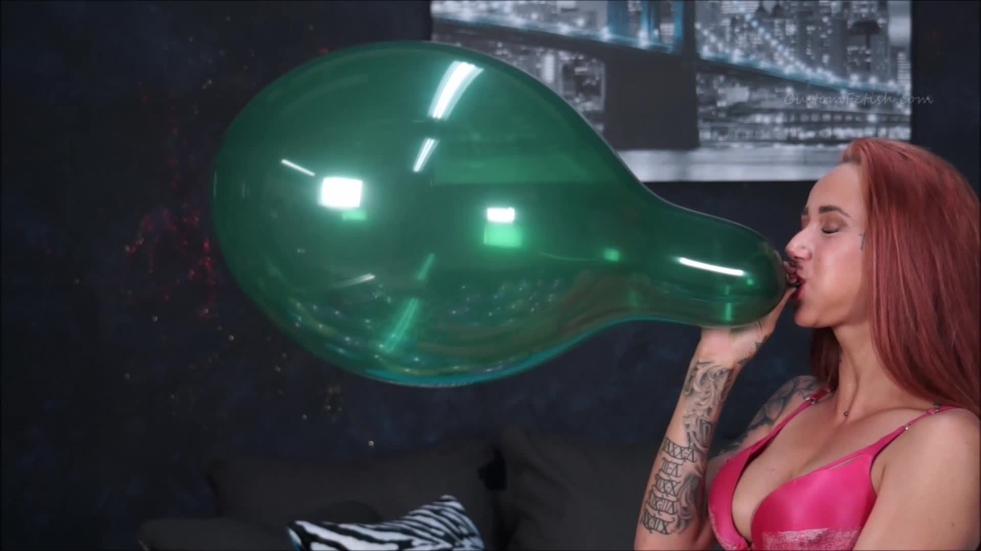 Christi's 2 Balloon Blow to Pop