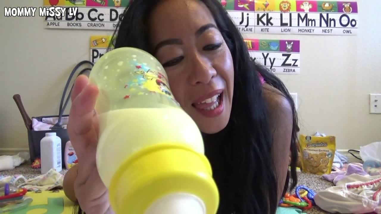 Asian Missy ABDL Mommy diaper change