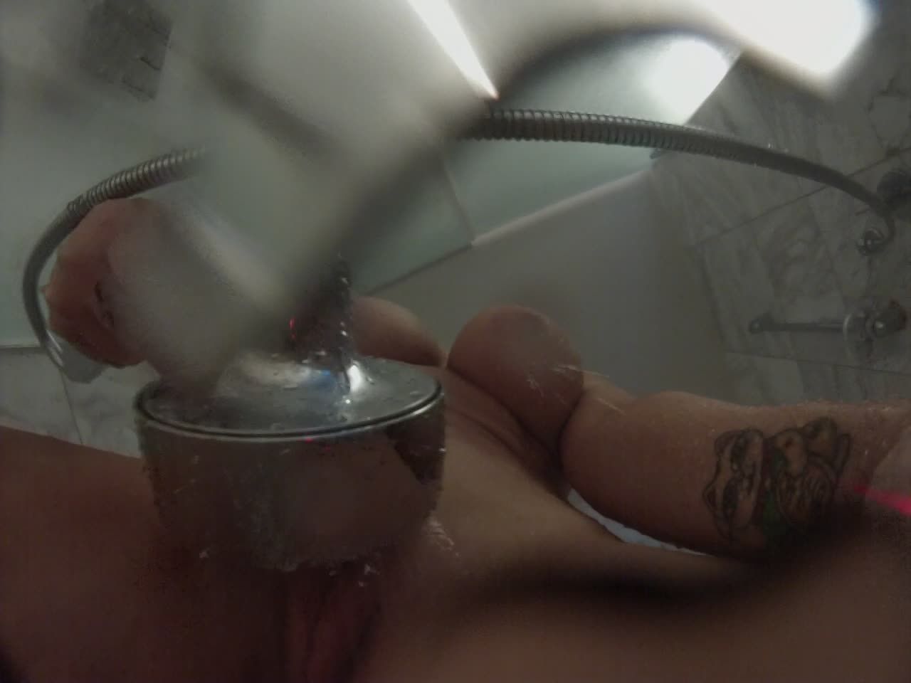 Wet Tease &amp; Shower Head Masturbation