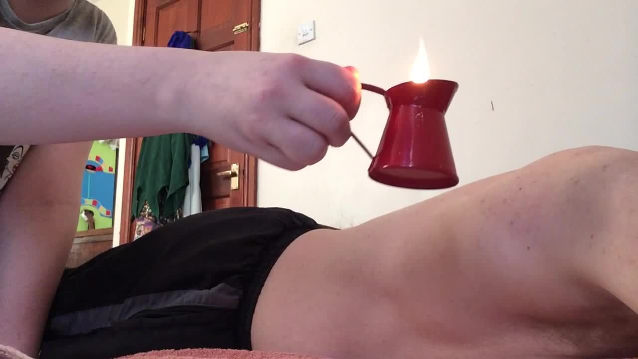 Hot wax play session