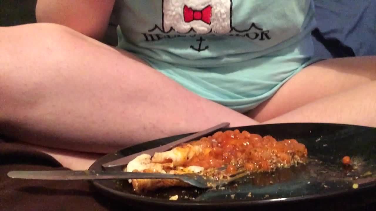 Bbw curvy food stuff eating fetish