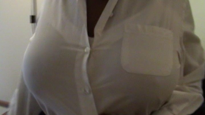 Wearing my white blouse on...See trough