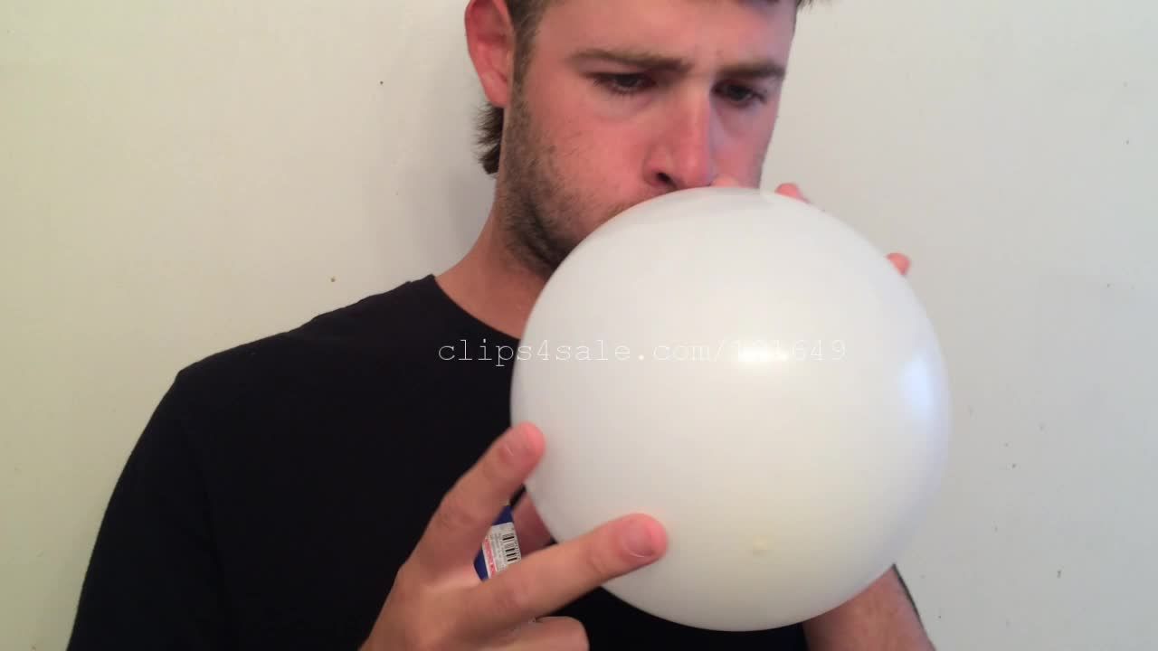 Luke Blowing Balloons w Popping Video 4