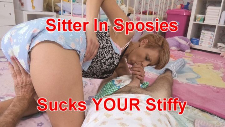 Sitter In Sposies Sucks YOUR Stiffy