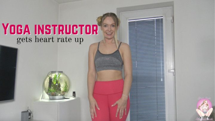 Yoga teacher gets your heart rate up