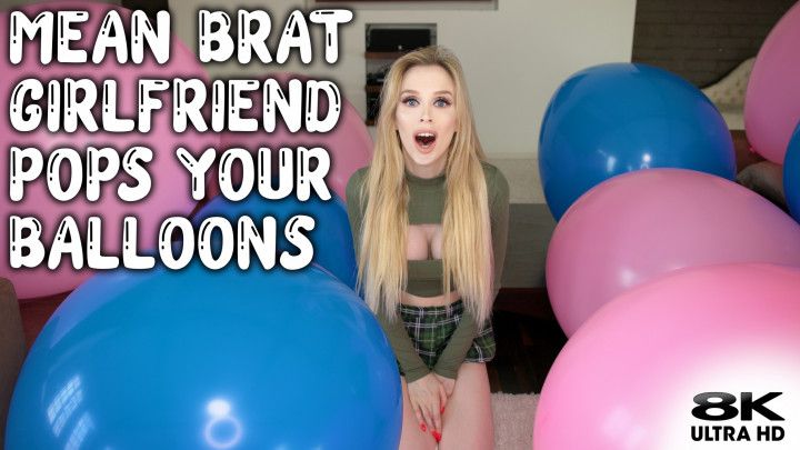 Mean Girlfriend Pops Looner BFs Balloons