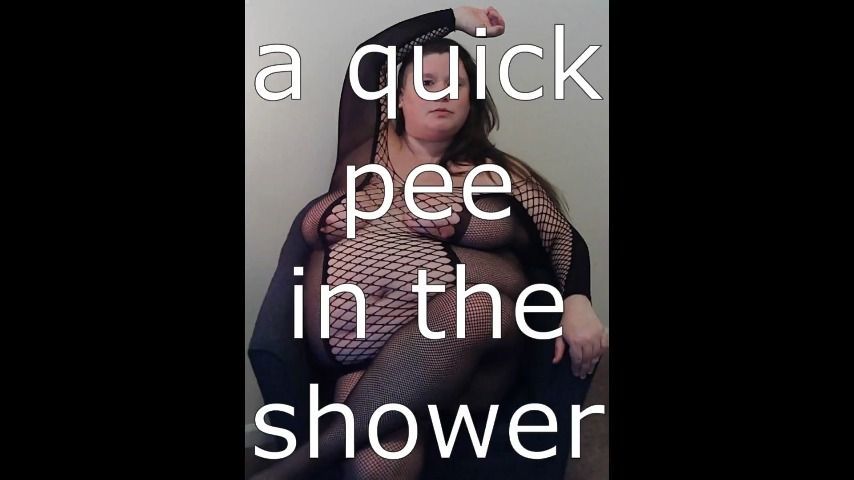 quick pee in the shower