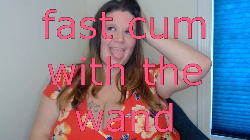 fast cum with the wand