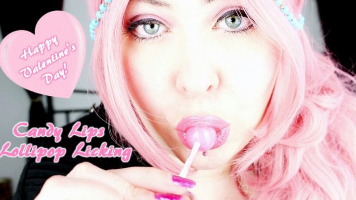 Candy Lips Lollipop Licking | ASMR