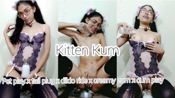 Kitten Kum: pet play bukkake